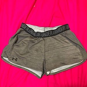 Under Armour size small running shorts.